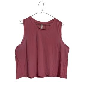 Athleta Ultimate Muscle Tank Pink Mesh Back Sleeveless Top XL 988023 SP22